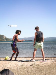 Theoretical part of kitesurfing lessons in croatia